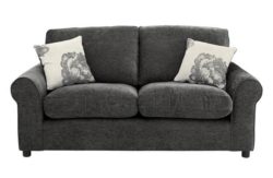 HOME Tessa Regular Fabric Sofa - Charcoal